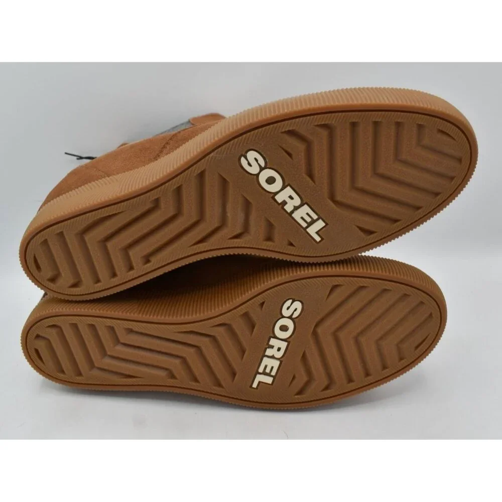Sorel Womens Size 10 Out N About Wedge Velvet Tan Suede Gum 2‎ Waterproof Shoes